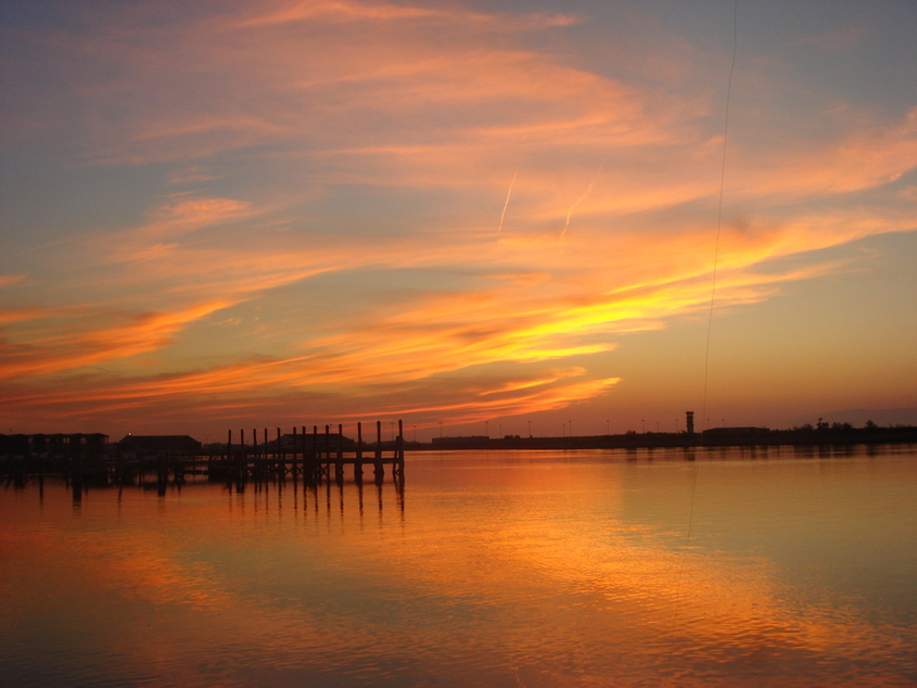 New Orleans La Sunset On Lake Pontchartrain Photo Picture Image