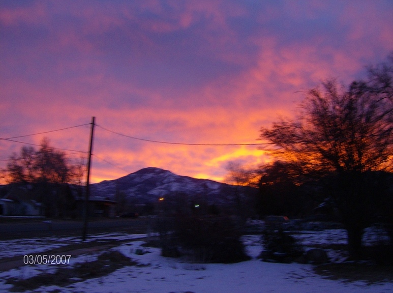Fillmore, UT: Sunrise over Fillmore, Utah