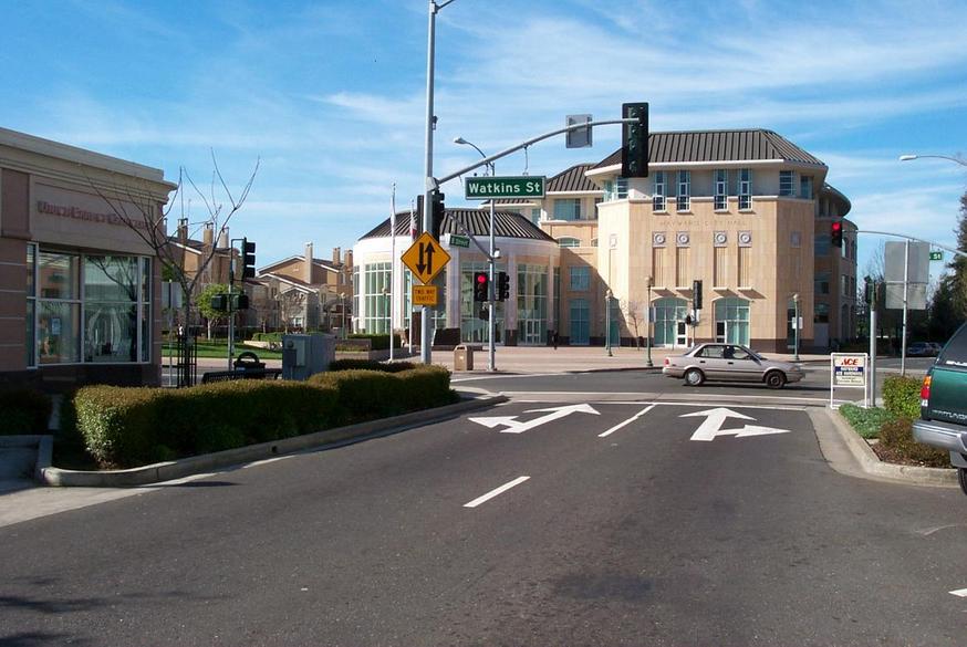 Hayward, CA: View of the new City Hall from B street