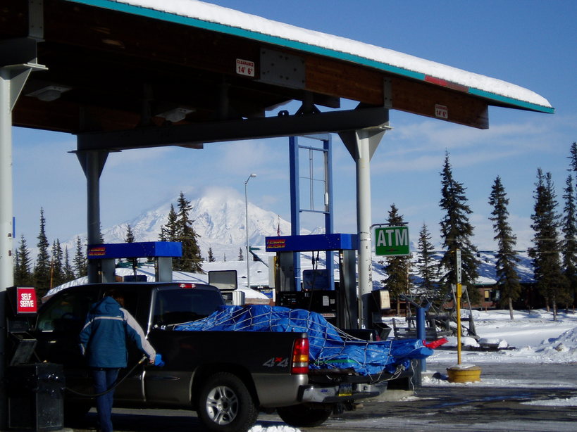 Glennallen, AK Filling Up At The Hub Of Alaska photo, picture, image