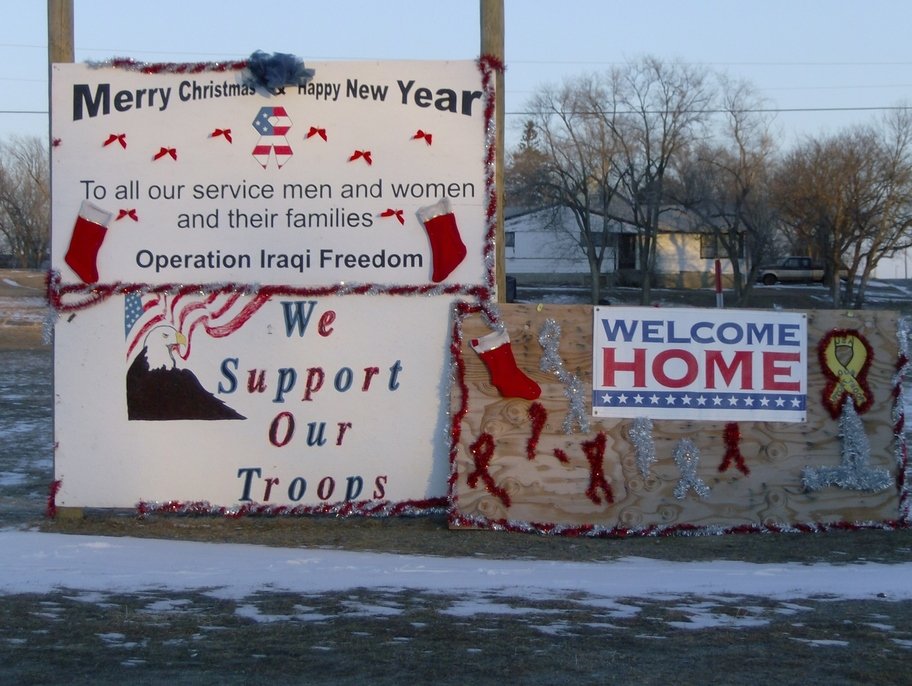 Eagle Butte, SD: We Support ALL OUR TROOPS in all political climates.