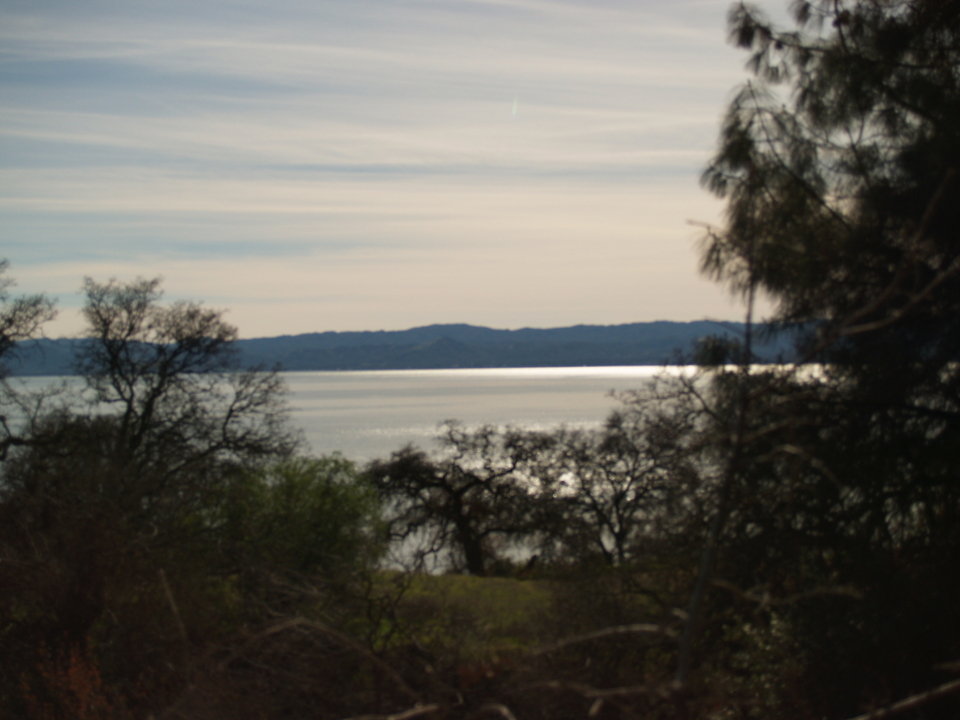 Lakeport, CA Sunset across the lake towards Lakeport photo, picture
