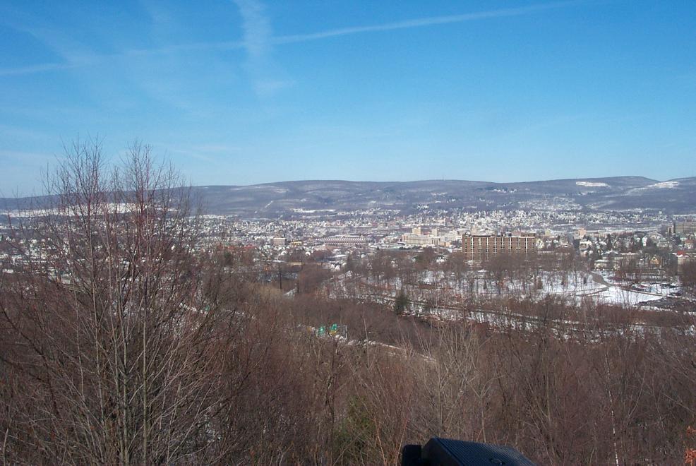 Scranton, PA: View from Vista Point off of Highway 307 approaching Scranton