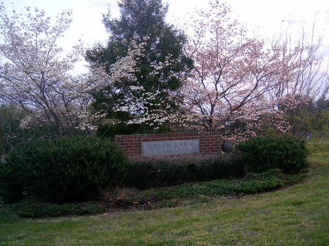 Hurt, VA : Spring flowers at cemetary