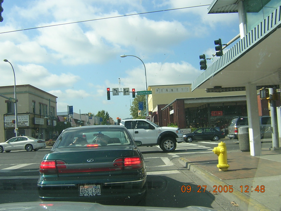 Auburn, WA: main street heading to old jc penny building