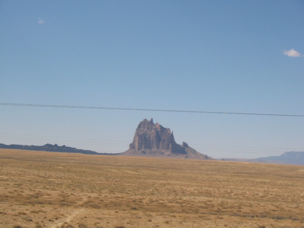 Shiprock, NM South of shiprock on 491 photo, picture, image (New