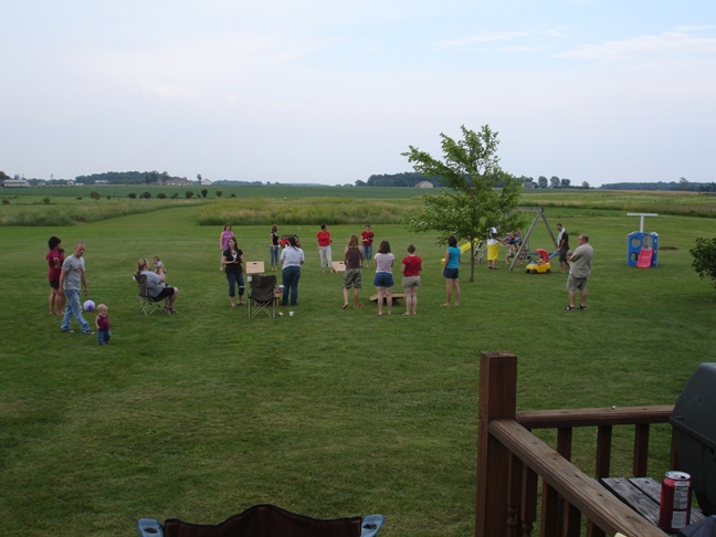 McComb, OH : 4th of July 2006 at our house, Cornhole was a favorite!!!