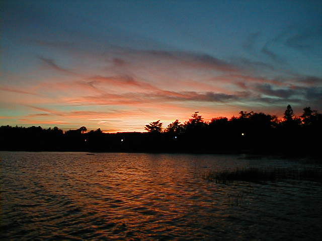 Eastbrook, ME : MOLASSES POND SUNSET