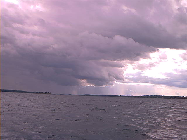 Morristown, NY : Stormy Weather - St. Lawrence River, Morristown, NY