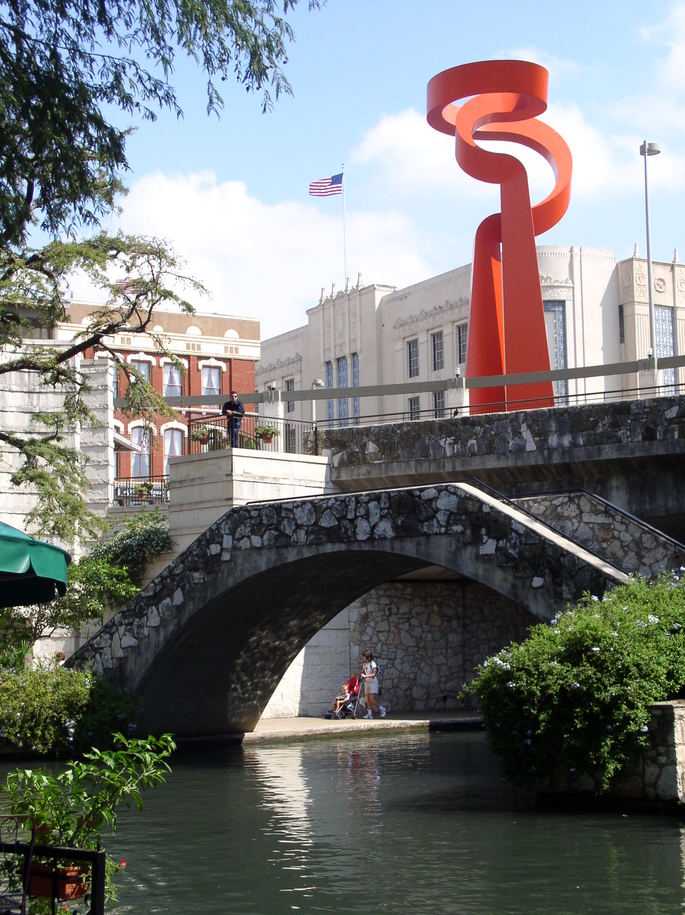 San Antonio, TX : Torch of Friendship, sculpture.San Antonio, Texas