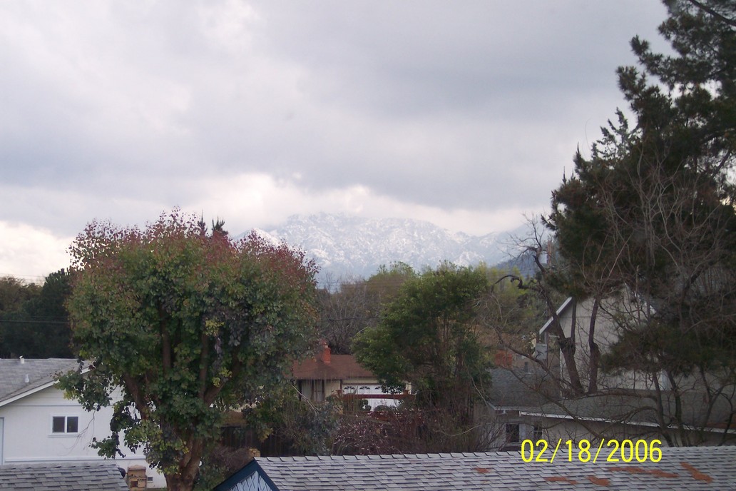 Concord, CA: Mt. Diablo in snow