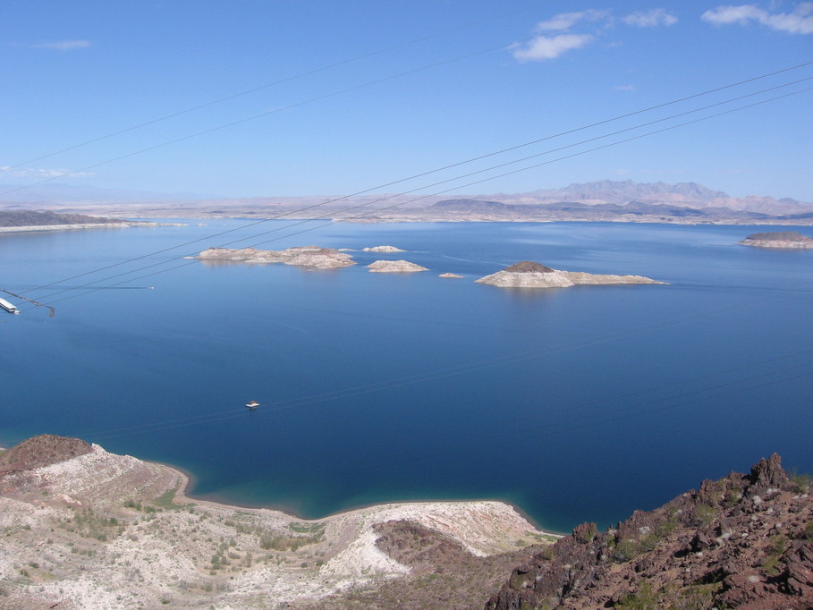 Boulder City, NV: Looking down to Lake Mead