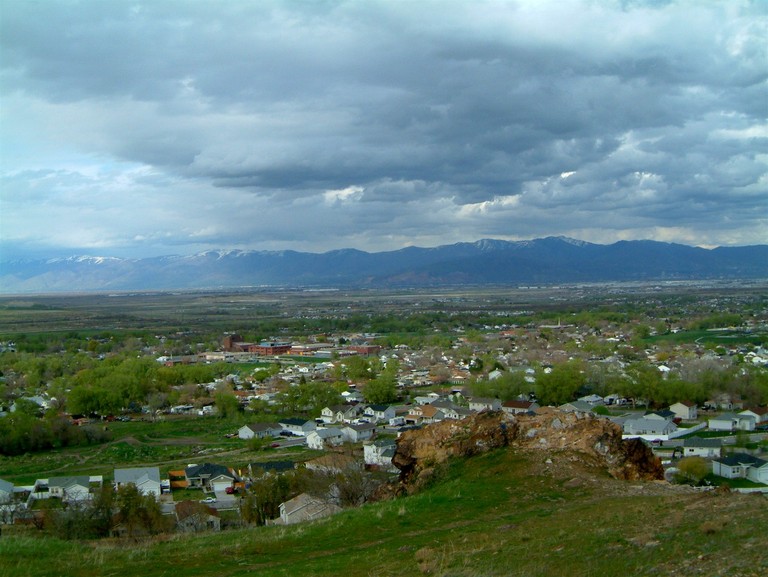 Magna, UT: Looking North East at Magna from Cemetary Hill