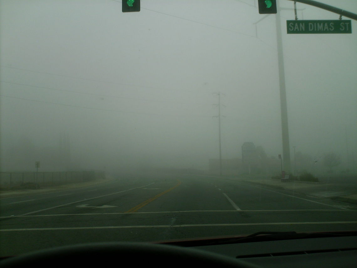 Bakersfield, CA: Early morning fog