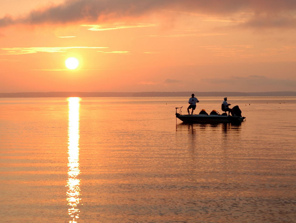 Zavalla, TX : Early risers fishing at sunrise photo, picture, image