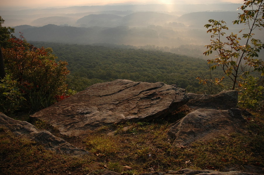 Signal Mountain, TN: Picture taken from the West Brow, entitled "The Rock"