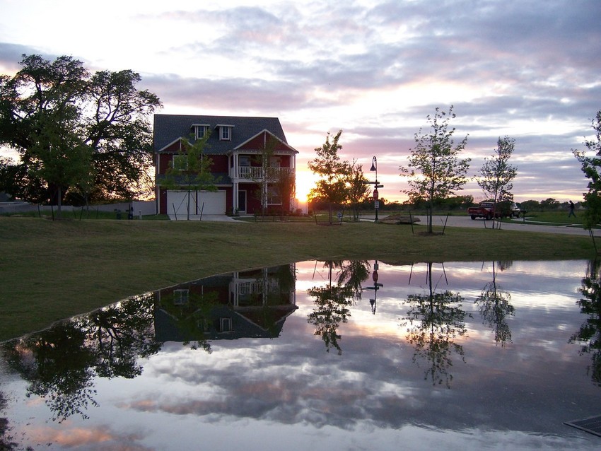 Aubrey, TX : Providence - Flood in Park after Storm and Tornadoes photo