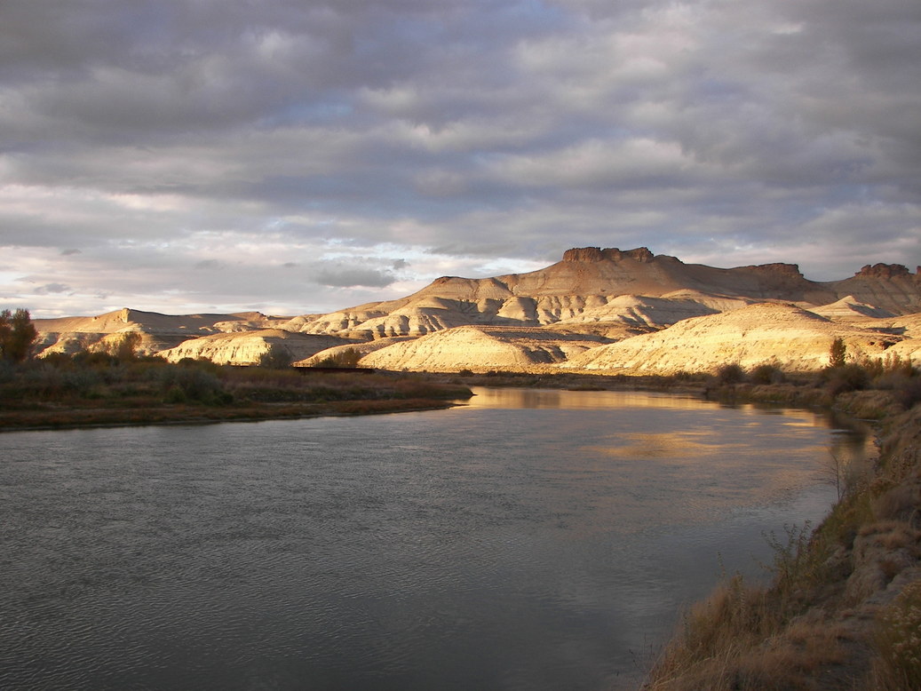 Green River, WY: sunset at Scott's bottom recreation area