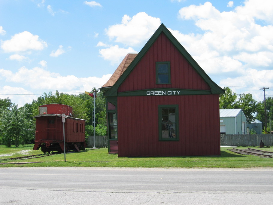 Green City, MO: Green City Depot Circa 1880