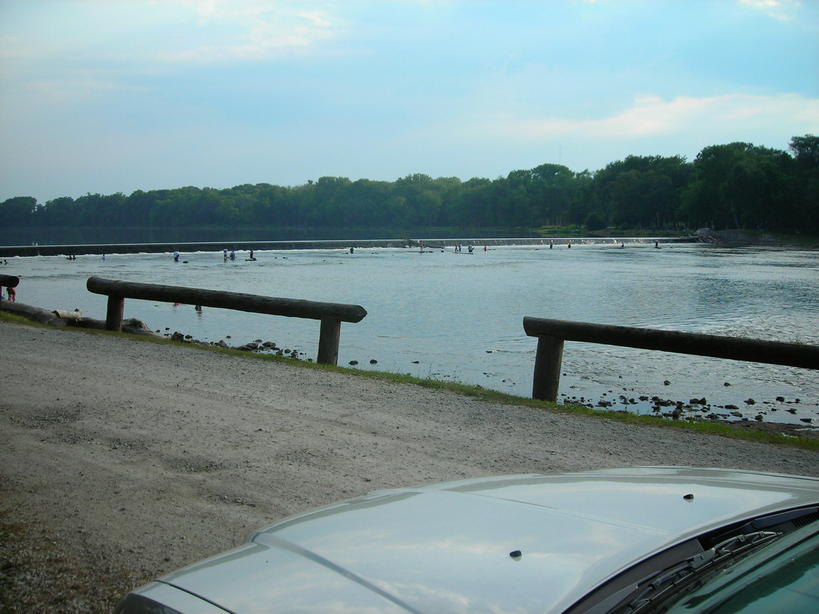 Wilmington, IL: The dam on Kankakee River