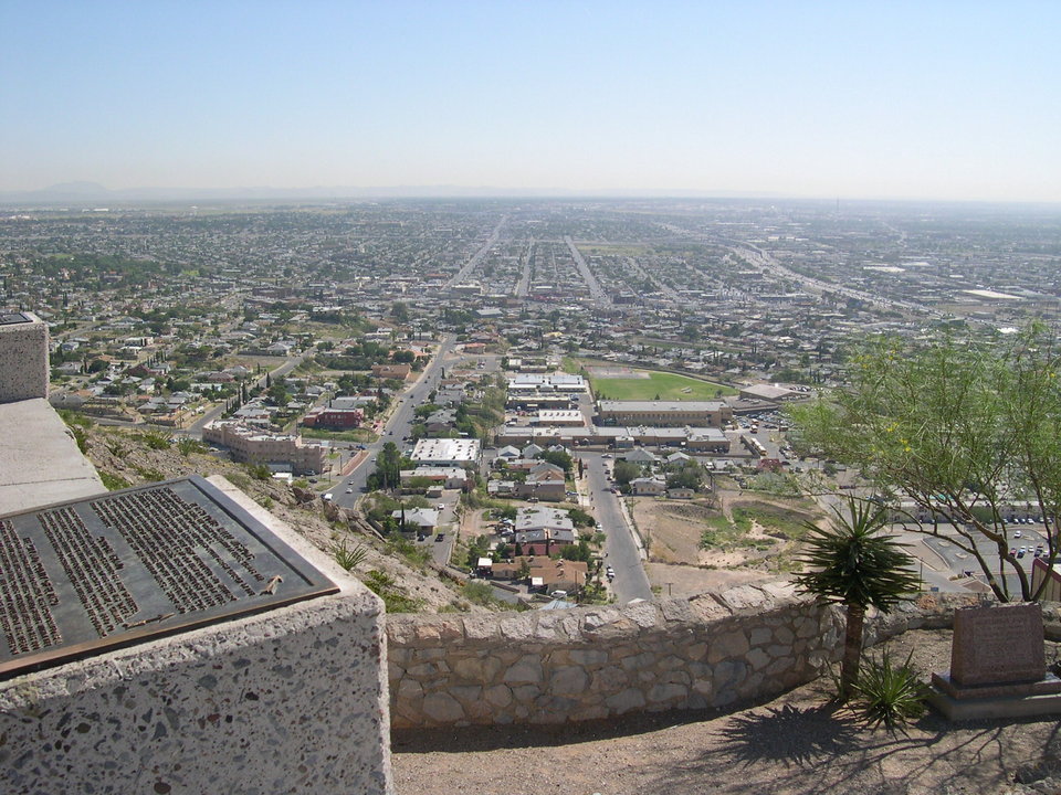 El Paso, TX : Arial View of El Paso