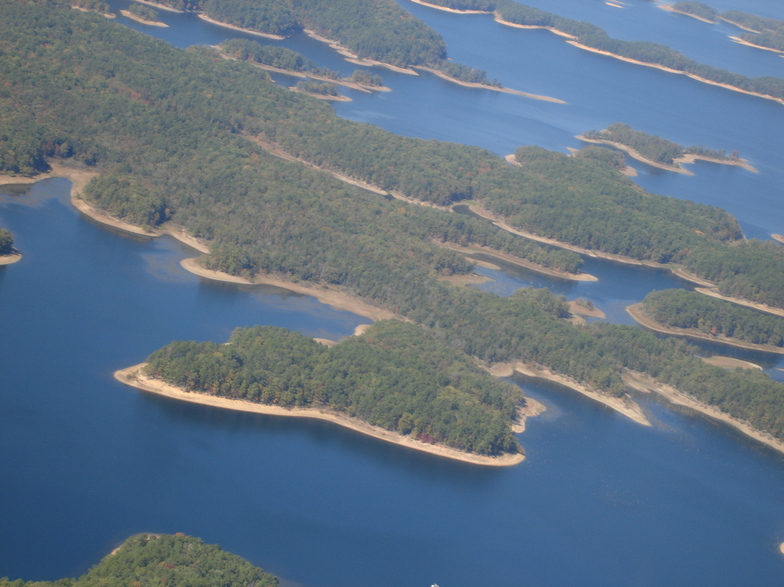 Mount Ida, AR Aerial shot of 40,000 acre Lake Ouachita in Mt. Ida's