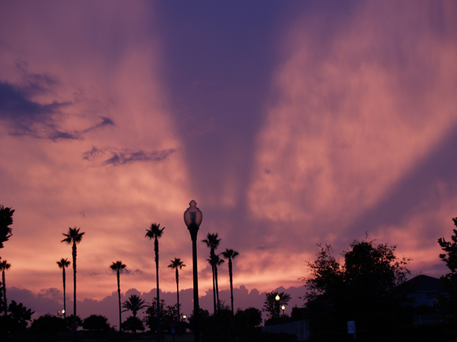 Clermont, FL : A radiant beam sunset 