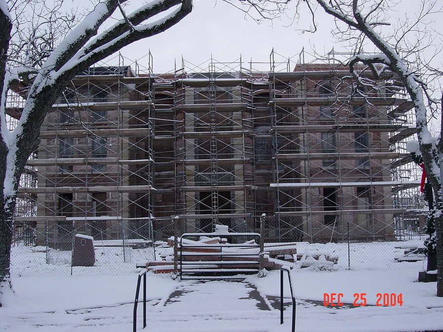 Wharton, TX: Courthouse Restoration Christmas Snow 2004