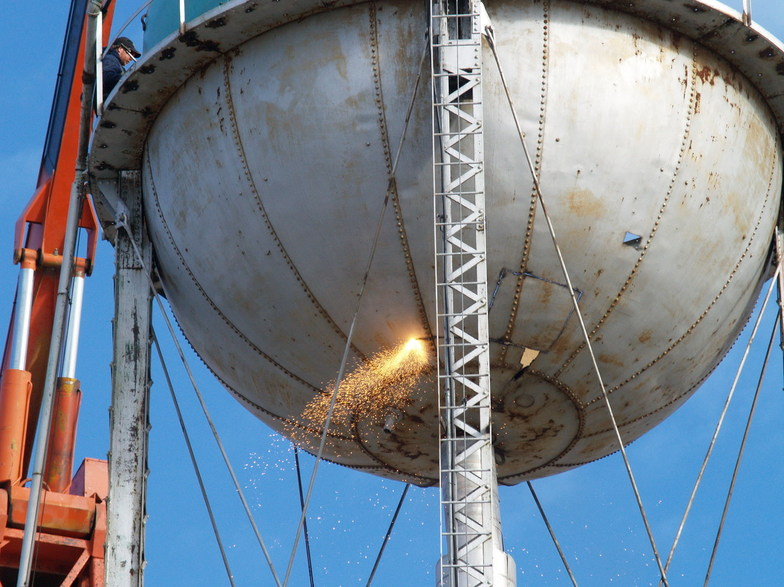 Lennox, SD Lennox water tower is coming down photo, picture, image