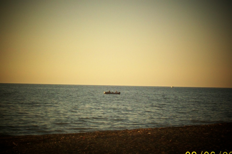 Dunkirk, NY : boat on lake erie