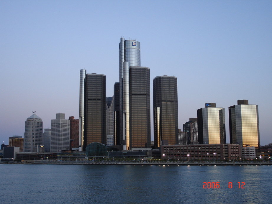 Detroit, MI: Towers View From The Detroit River