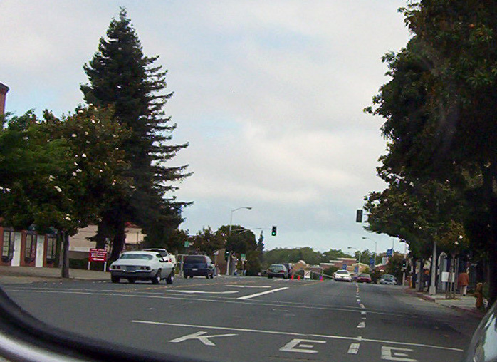 Hayward, CA: Hayward downtown A Street almost at Foothill toward Main St.