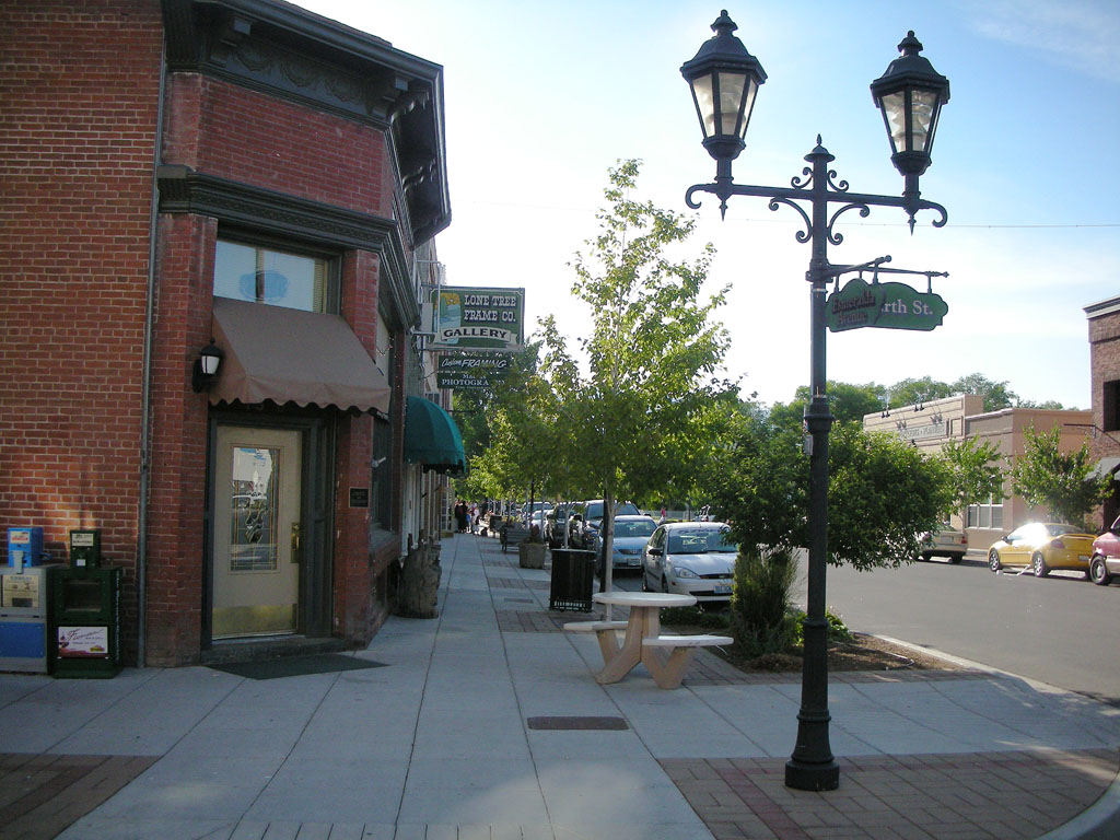 Minden, NV: Downtown street in Minden