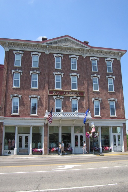 Red Wing, MN: Historic St. James Hotel in downtown Red Wing, MN.