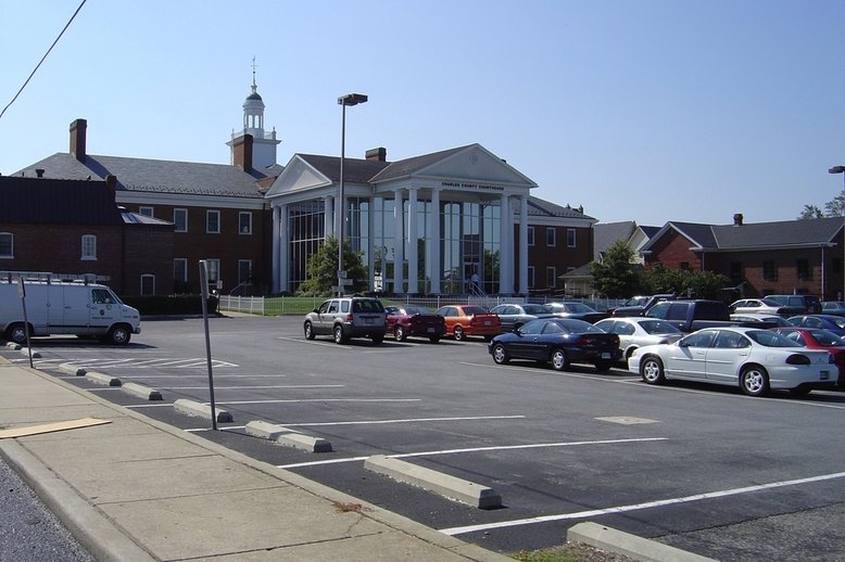 La Plata, MD: North side of the Charles County Courthouse
