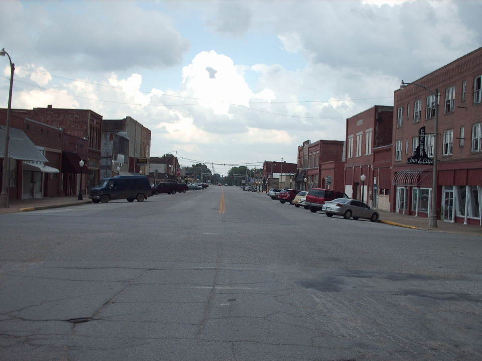 Chelsea, OK: 6th (Main) Street, facing East June 2007