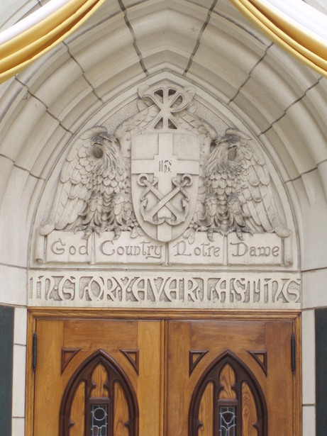 South Bend, IN: Side door to the Notre Dame Basilica
