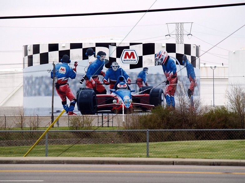 Speedway, IN: Racing Mural - Speedway, Indiana