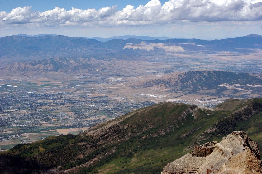 American Fork, UT: View of American Fork from Mt. Timpanogos