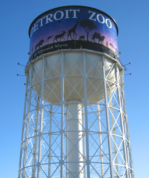 Royal Oak, MI: The Detroit Zoo's Water Tower, Royal Oak, Michigan