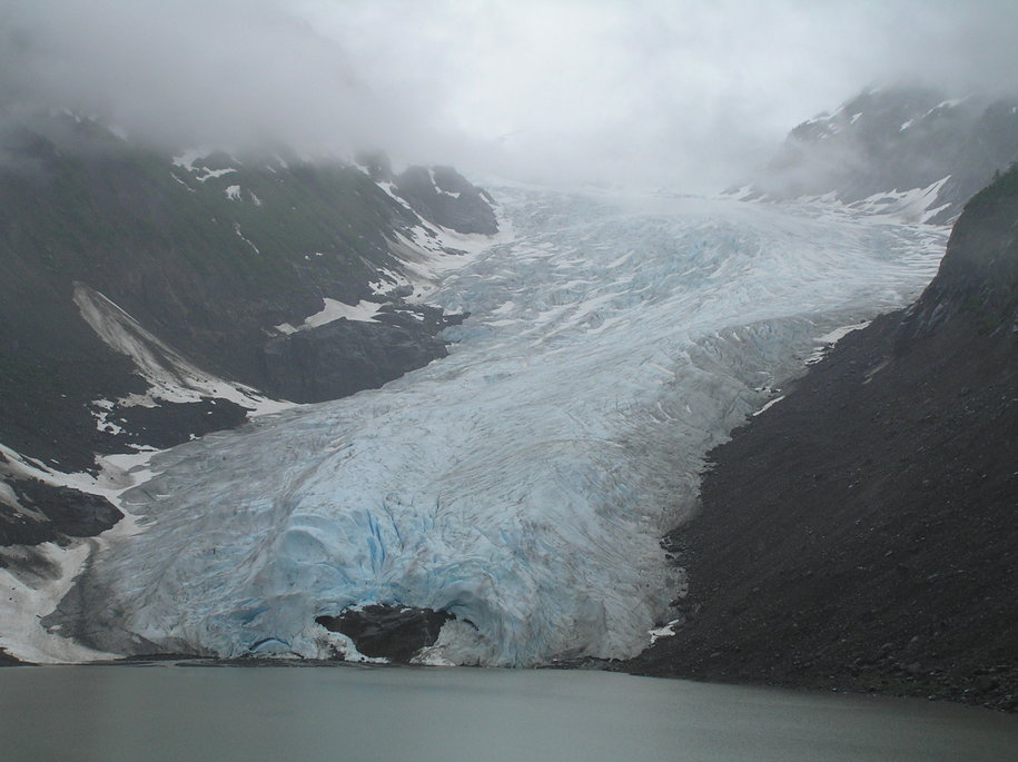 Hyder, AK a picture of the glacier on the way into Hyder photo, picture, image (Alaska) at
