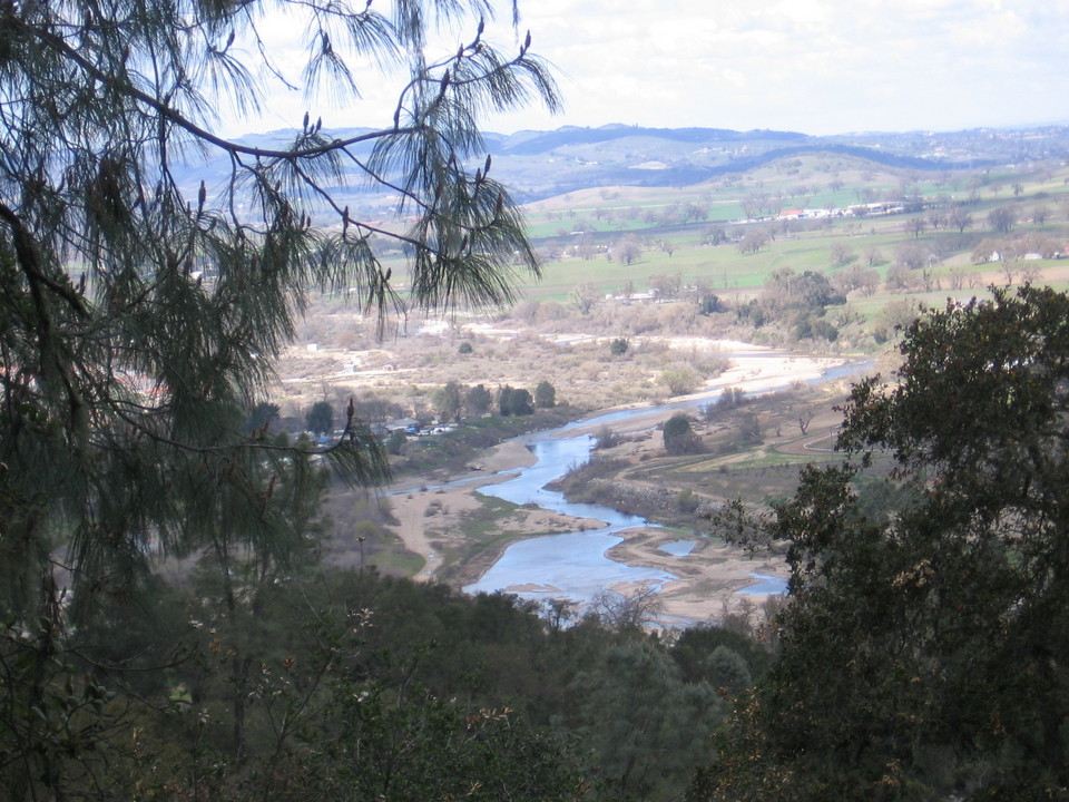 Atascadero, CA: A view of the river from Pine Mountain Cemetery