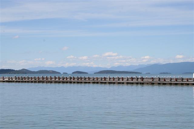 Polson, MT : Breakwall at S&K Marina on Flathead Lake, Polson, MT