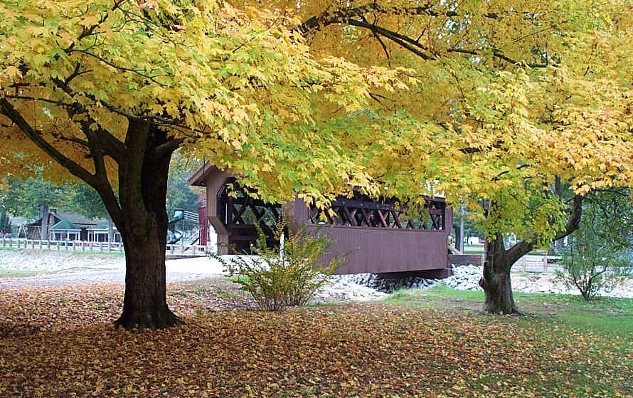 Iuka, MS: Covered Bridge at Iuka's Mineral Springs Park