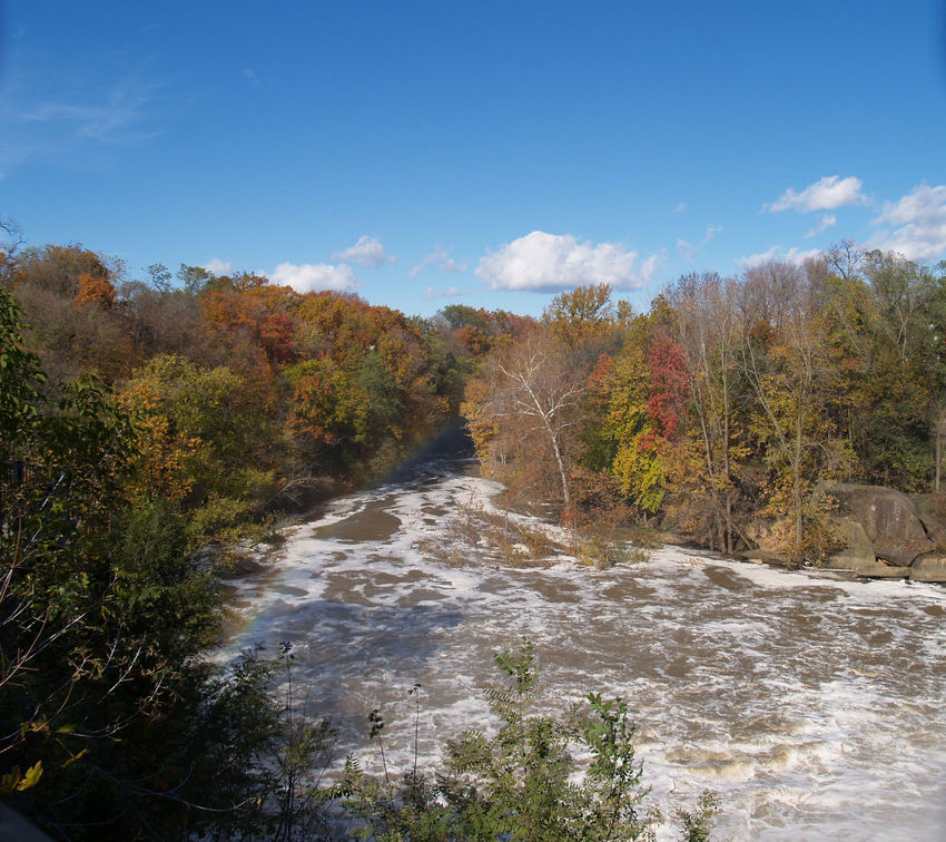 Elyria, OH : near the falls and police station