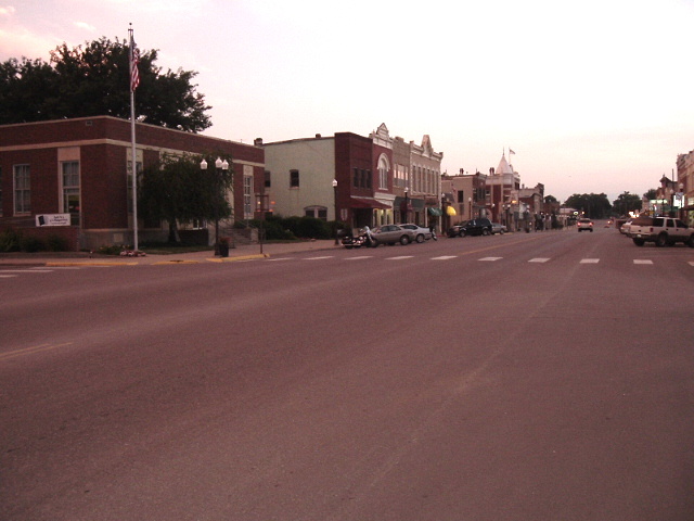 Council Grove, KS: Main Street looking southwest on the Santa Fe Trail
