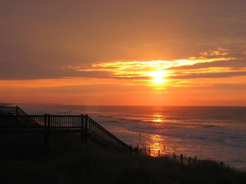best beach sunset view near me