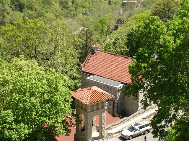 Eureka Springs, AR : St. Elizabeth's Bell tower entry in Eureka Springs, Arkansas