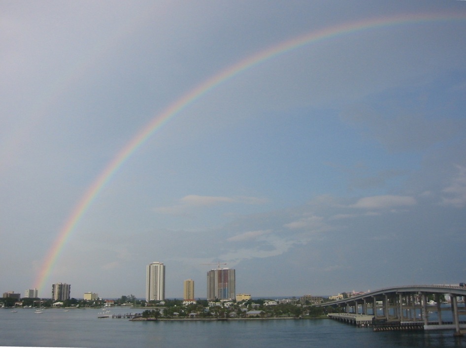 Riviera Beach, FL: Rainbow over Riviera Beach