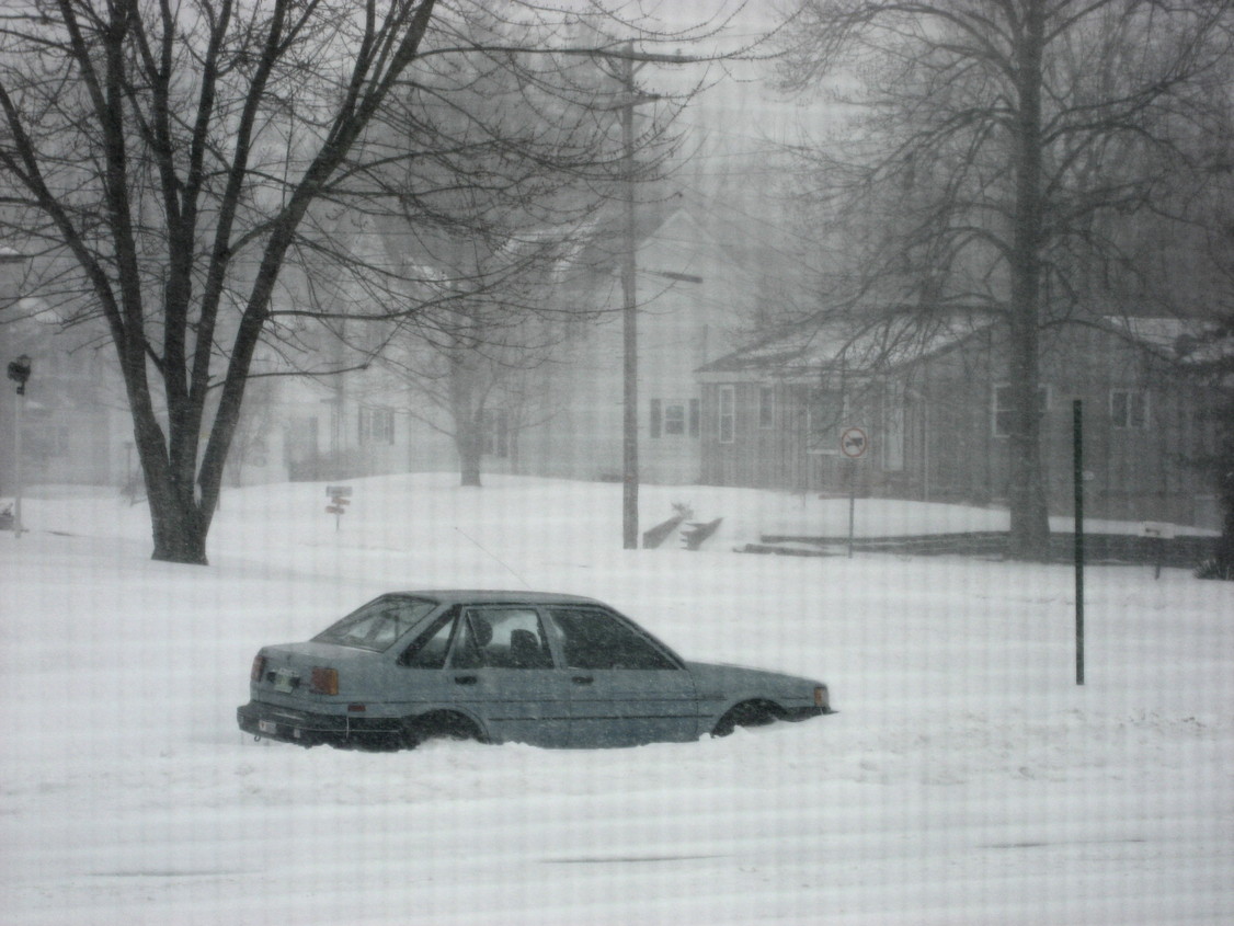 Alexandria, IN : Harrison St and 6th St-Blizzard of Feb 2007
